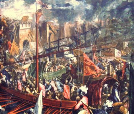 Le Sac de Constantinople en 1204: Prise brutale d’une ville millénaire par des chevaliers chrétiens égarés?